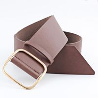 Fashion Metal Square Buckle Wide Belt Nhpo151791 main image 9