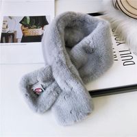 Korean Version Of The Thick Warm Collar Fleece Scarf Nhmn151718 sku image 1