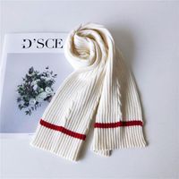 Winter Long Thick Korean Couple Knitted Wool Scarf Nhmn151747 sku image 1