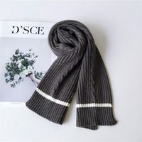 Winter Long Thick Korean Couple Knitted Wool Scarf Nhmn151747 sku image 8