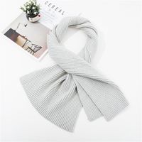 Korean Version Of Double-knit Woolen Warm Scarf Nhmn151749 sku image 4