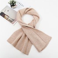 Korean Version Of Double-knit Woolen Warm Scarf Nhmn151749 sku image 7