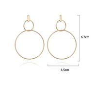 Fashion Simple Geometric Circle Alloy Earrings Nhpf151869 main image 3