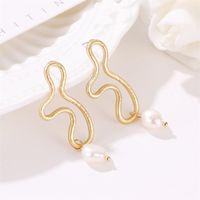 Stylish And Simple Hollow Pearl Stud Earrings Nhdp151894 main image 5
