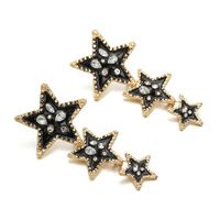 New Star-shaped Diamond Earrings Nhpf151920 main image 5