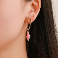 New Asian Gold Color Conch Earrings Nhdp151933 main image 3