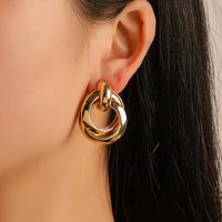 New Fashion Alloy Ring Earrings Tube/medium/large Nhdp151944 main image 1