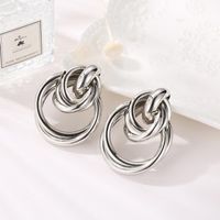 New Fashion Alloy Ring Earrings Tube/medium/large Nhdp151944 main image 4