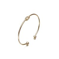 Metal Bracelet Knotted Heart Open Bangles main image 8