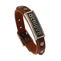 Unique Vintage Charm Belt Leather Bracelet Nhpk152001 main image 1