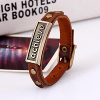 Unique Vintage Charm Belt Leather Bracelet Nhpk152001 main image 5