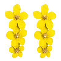 Fashion Flower Stoving Varnish Alloy No Inlaid Earrings main image 8