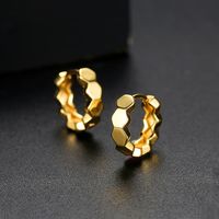 Womens Geometric Copper Earrings Nhtm152113 main image 4