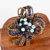 Korean Version Of The Fireworks Alloy Artificial Gemstone Brooch Needle Nhdr152138 main image 4