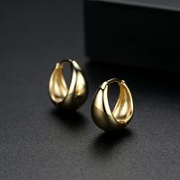 Womens Geometric Copper Inlay Zircon Earrings Nhtm152152 main image 5