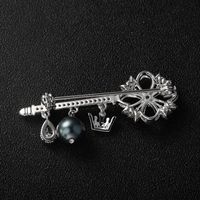Koreanische Mode Damen Anzug Brosche Geist Schlüssel Diamant Perlen Brosche Kleidung 154747 main image 5