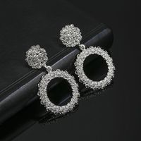 Fashion Alloy Geometric Round Heart Earrings Nhpf151942 sku image 2