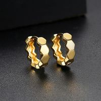Womens Geometric Copper Earrings Nhtm152113 sku image 2
