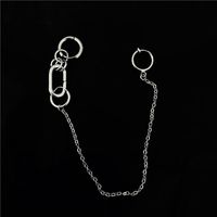 Punk Style Cool Personality Lip Chain Nose Chain Integrated Earrings Nhyq152244 main image 1