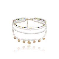Multi-layer Mix And Match Portrait Rice Beads Pearl Alloy Waist Chain Bracelet Nhxr152286 main image 6