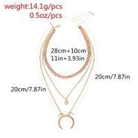 Creative Sexy Street Beat Alloy Multi-layer Necklace Nhxr152315 main image 6