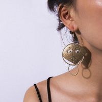 Simple Punk Geometric Openwork Alloy Earrings Nhxr152375 main image 5