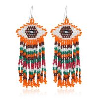 Womens Long Strip Oil Dropring Alloy Earrings Nhkq152394 main image 2