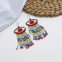 Womens Long Strip Oil Dropring Alloy Earrings Nhkq152394 main image 4