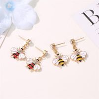 Cute Bee Diamond Earrings Nhdp152426 main image 3