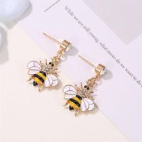Cute Bee Diamond Earrings Nhdp152426 main image 4