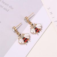 Cute Bee Diamond Earrings Nhdp152426 main image 5