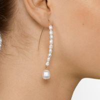 New Pearl Hoop Earrings Nhjj152440 main image 1