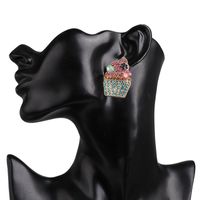 52621 Jujia Neue Selbst Produzierte Und Selbst Verkaufte Kreative Weibliche Eiscreme Ohrringe Mit Diamant Personal Isierte Europäische Und Amerikanische Grenz Überschreitende Lieferung main image 6