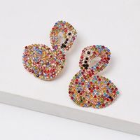 Colorful Diamond Swan Earrings Nhjj152442 main image 4
