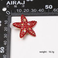 Red Diamond Starfish Stud Earrings Nhjj152446 main image 5