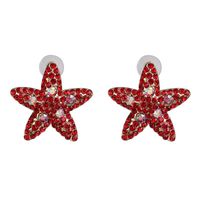 Aretes De Estrella De Mar De Diamantes Rojos Nhjj152446 main image 7