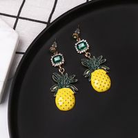 New Diamond-encrusted Pineapple Earrings Nhjj152452 main image 4