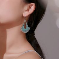 Chinesische Art Geometrische Metall Ohrringe Palasts Til Alte Ohrringe Ohrringe Qin Und Han Alte Bronze Elemente Kreative Ohrringe main image 2