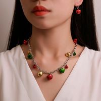 New Christmas Color Bell Necklace Bracelet Earrings Nhdp152483 main image 3