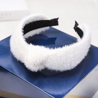 Mink Hair Solid Color Knotted Headband Nhou152501 main image 11