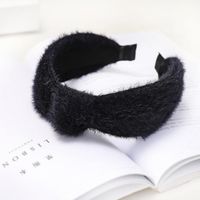 Mink Hair Solid Color Knotted Headband Nhou152501 main image 7