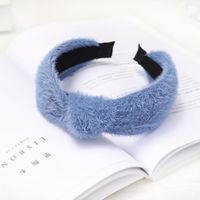 Mink Hair Solid Color Knotted Headband Nhou152501 main image 8