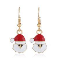Cross-border New Product Best Seller In Europe And America Christmas Snowman Earrings Personality And Fashion Cute Gift Earring Gift sku image 5