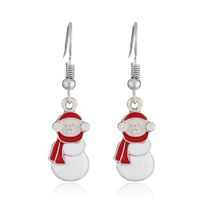 Cross-border New Product Best Seller In Europe And America Christmas Snowman Earrings Personality And Fashion Cute Gift Earring Gift sku image 3
