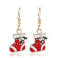 Cross-border New Product Best Seller In Europe And America Christmas Snowman Earrings Personality And Fashion Cute Gift Earring Gift sku image 10