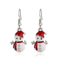 Cross-border New Product Best Seller In Europe And America Christmas Snowman Earrings Personality And Fashion Cute Gift Earring Gift sku image 13