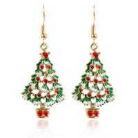 Cross-border New Product Best Seller In Europe And America Christmas Snowman Earrings Personality And Fashion Cute Gift Earring Gift sku image 14