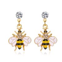 Cute Bee Diamond Earrings Nhdp152426 sku image 1