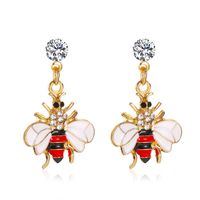 Cute Bee Diamond Earrings Nhdp152426 sku image 2