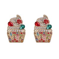 Fashion Color Diamond Ice Cream Stud Earrings Nhjj152441 sku image 2
